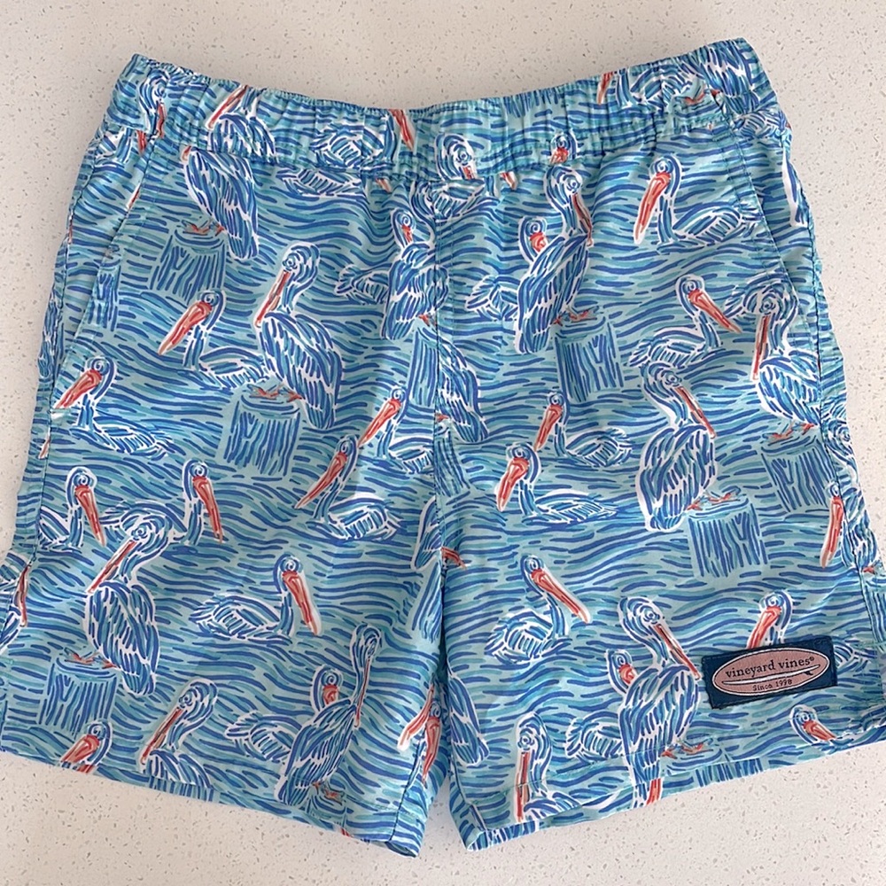 Vineyard vines swimming trunks for boys.